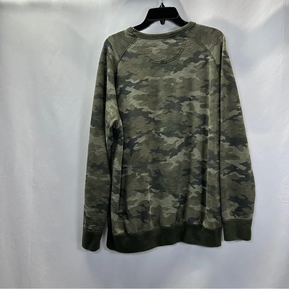 Camouflage Crewneck Sweatshirt 100% Cotton Men’s XL George Brand - Picture 2 of 4